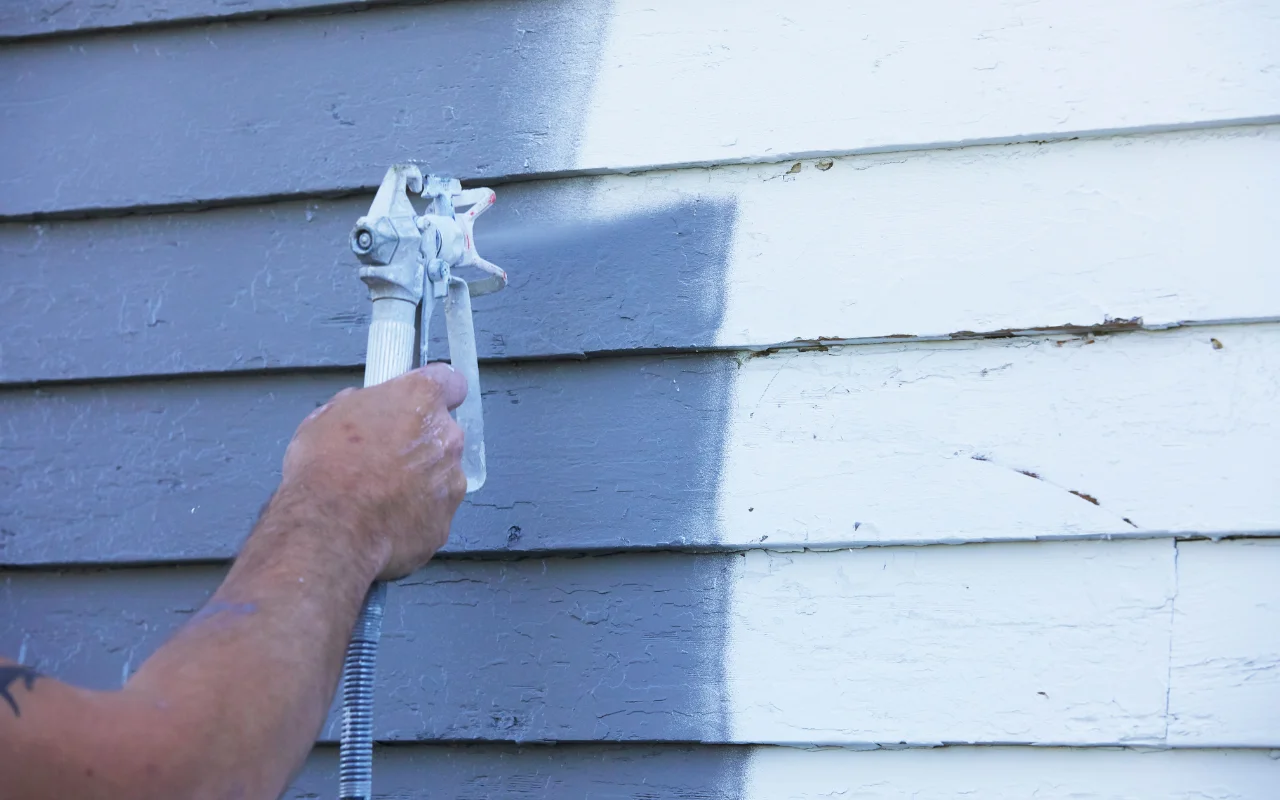 Painting exterior of house